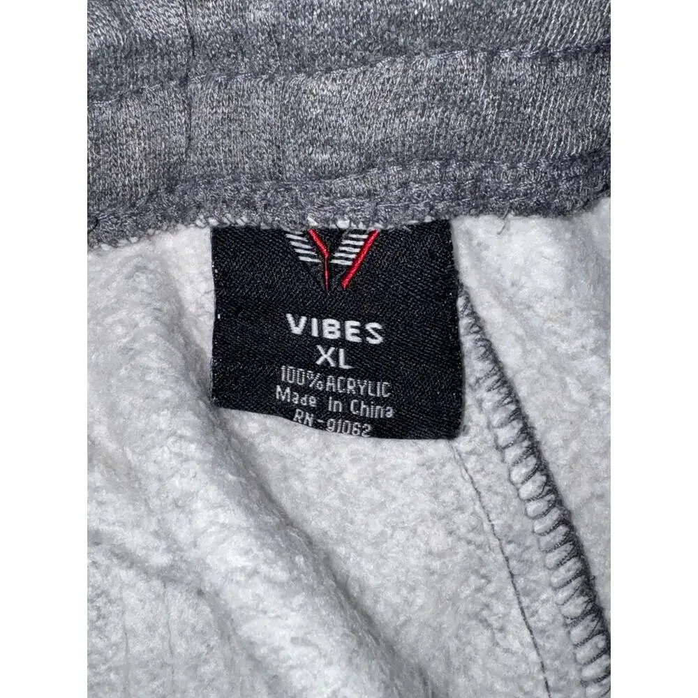 Y2K Vibes Jogging Pants Thick Gray Size XL 100% Acrylic